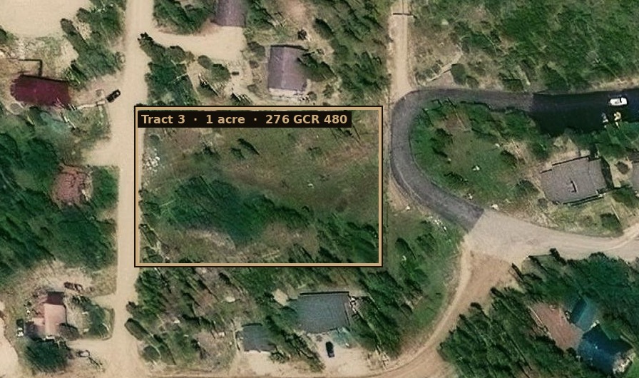 Aerial of the Annie Drive lot