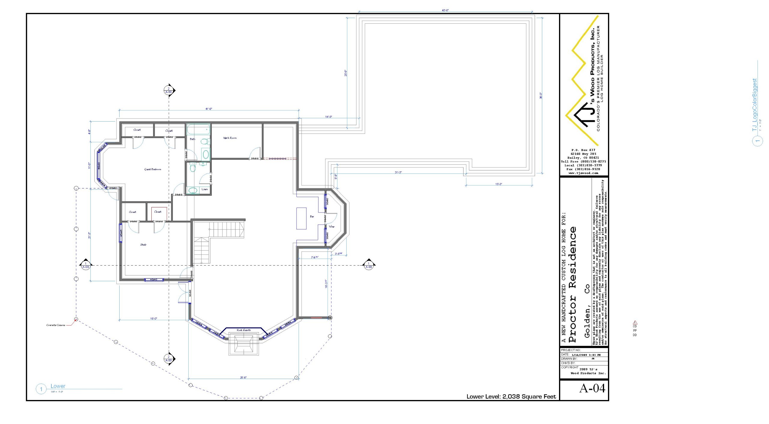 Lower walk-out floor plan